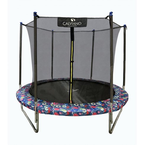 Батут с защитной сеткой Calviano 8ft Inside Master Smile 252 см