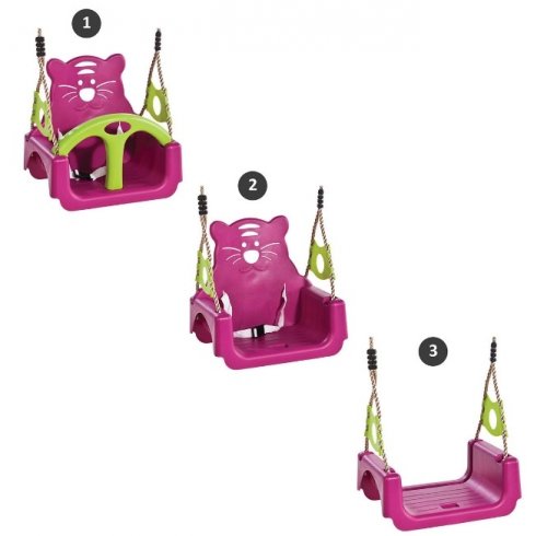 Качели подвесные KBT Trix 3в1 (фиолетовый/салатовый)