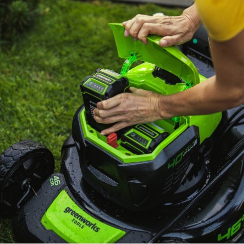 Газонокосилка аккумуляторная Greenworks GD40LM46SPK5 (2506807UG)