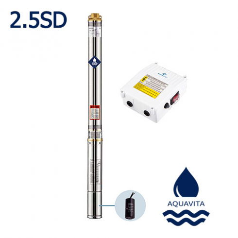 Насос скважинный Aquavita 2.5 SDM 2/31 (кабель 1.5м)