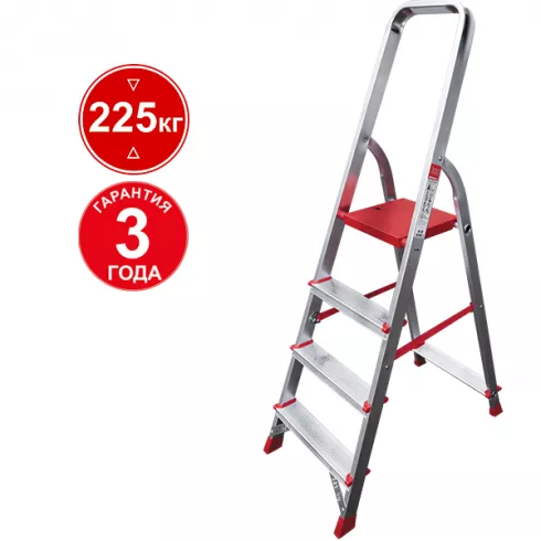 Стремянка Новая высота 4 ступени комбинированная 3110104