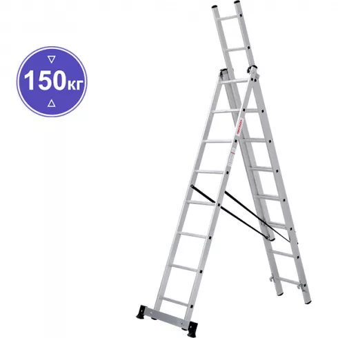 Лестница-стремянка Новая высота алюминиевая 3x8 (1230308)