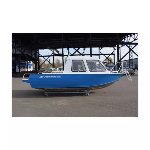 Алюминиевый катер Wyatboat Неман 500 закрытая рубка