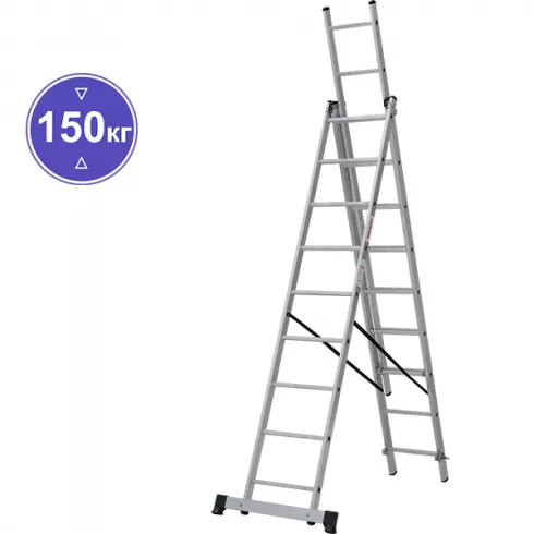 Лестница-стремянка Новая высота алюминиевая 3x9 (1230309)
