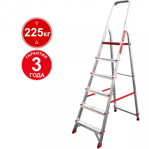 Стремянка Новая высота 6 ступени комбинированная 3110106