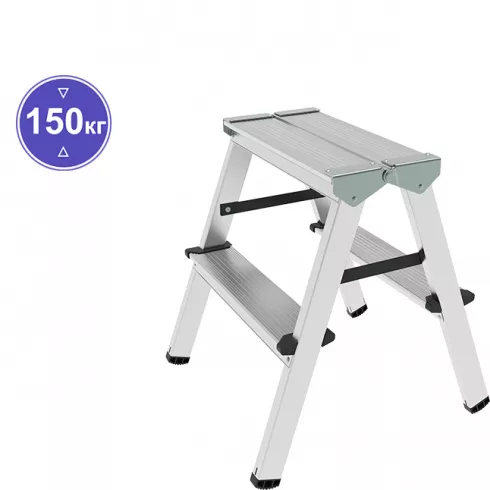 Стремянка алюминиевая двухсторонняя Новая Высота NV 112 (1120202)