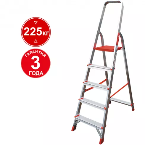 Стремянка Новая высота 5 ступени комбинированная 3110105