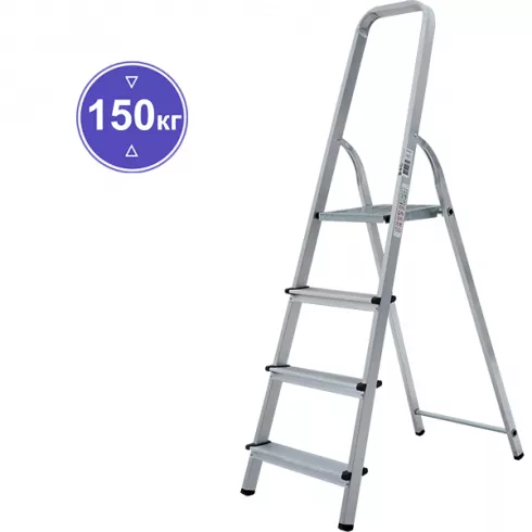 Стремянка Новая высота алюминиевая 4 ступени (1110104)