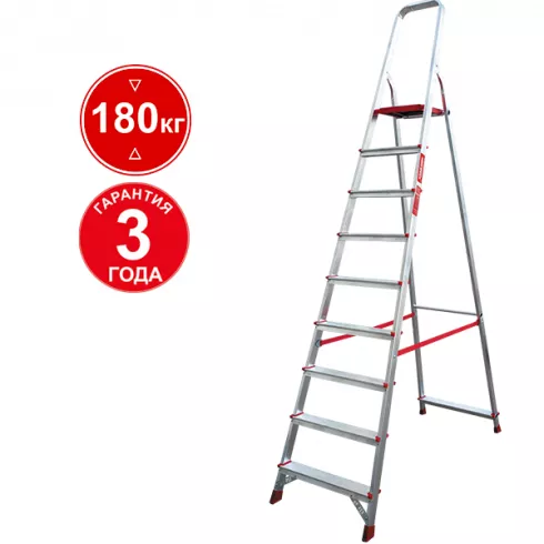 Стремянка Новая высота 9 ступени комбинированная 3110109