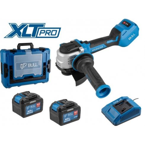 Угловая шлифмашина Bull CSG 1812-1 SR Xcase XLTpro 2x6 Ач (1333998)