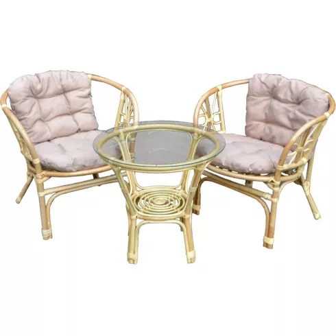 Комплект садовой мебели Garden Story Багамы Мини CV-14H (бежевый/медовый)