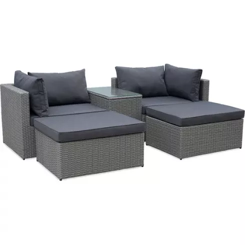 Комплект садовой мебели Garden Story Драмен GS009 (серо-коричневый/серый)