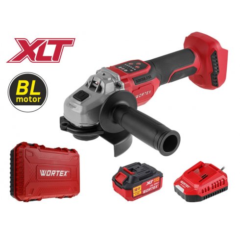 Угловая шлифовальная машина аккумуляторная Wortex CAG 1812-2 SE XLT Set (1334919)