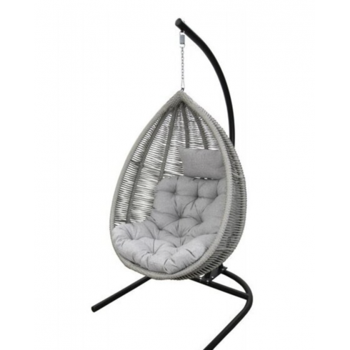 Кресло подвесное Garden Story Ибица D2709 (черный/серый)