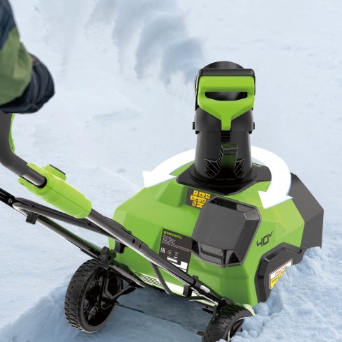 Снегоуборщик аккумуляторный Greenworks 40V G40ST40 (2603607UB)