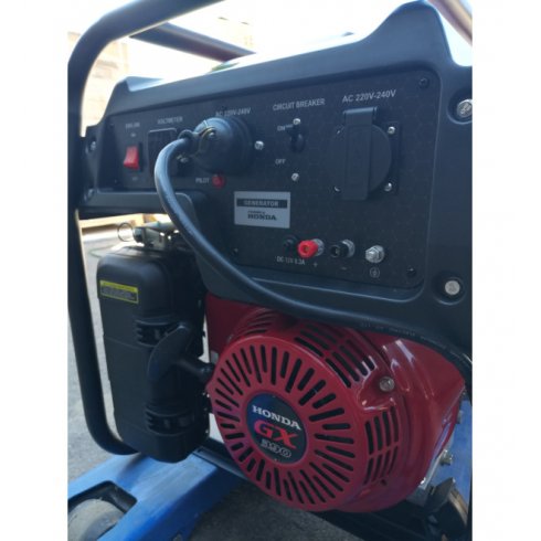 Генератор бензиновый Wolf TGK 8000 E 380 В (двигатель HONDA GX 390)