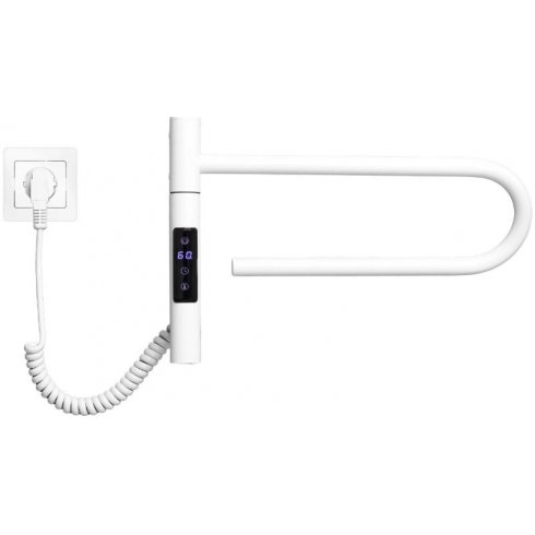 Полотенцесушитель электрический Gloss&Reiter SMART E2.L.39x25.R1.Таймер. Myap белый