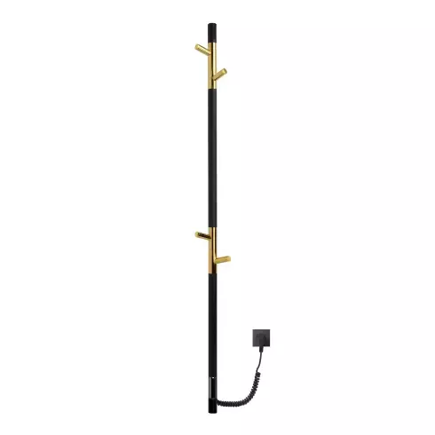 Полотенцесушитель электрический Gloss&Reiter PRIMUM.Е2.L.15х140.Н4.Таймер. Муар чёрный с золотом