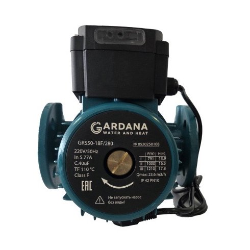 Насос циркуляционный Gardana GRS40-13F