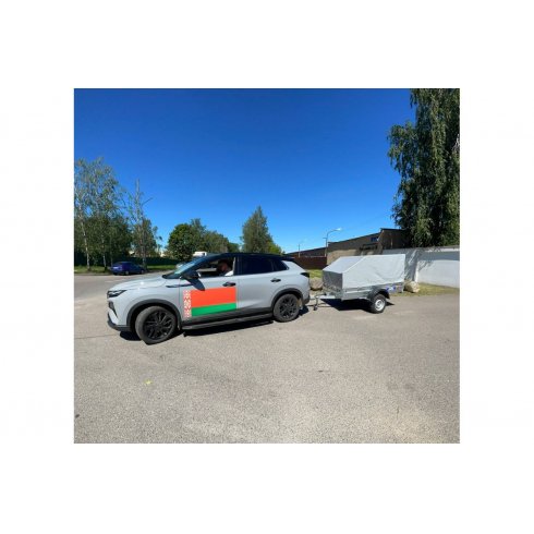 Прицеп Кремень-Титан класс A (1800х1300х300)+тент с каркасом 80см