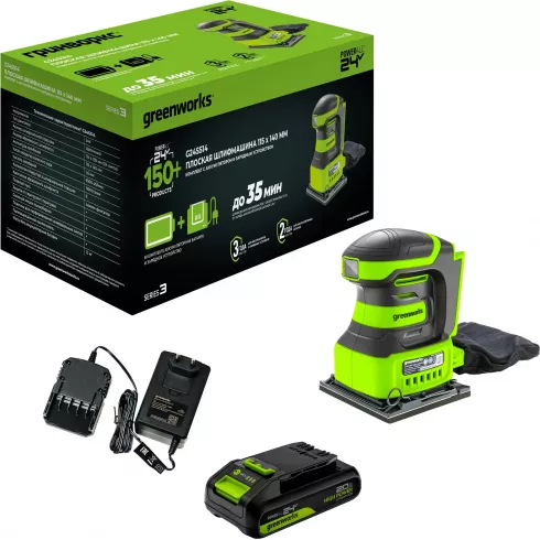 Шлифмашина GreenWorks G24SS14 (3100507CUA)