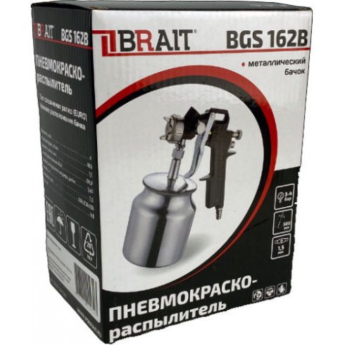 Краскопульт пневматический Brait BGS 162B