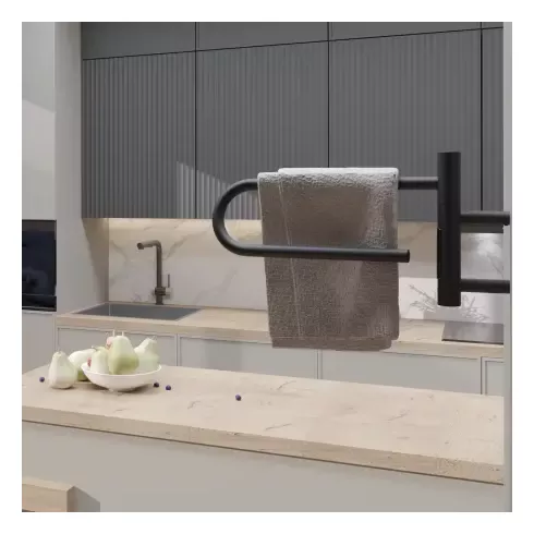 Полотенцесушитель электрический Gloss&Reiter SMART E2.L.39x25.R1.Таймер. Myap чёрный