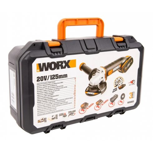 Угловая шлифмашина аккумуляторная Worx WX803