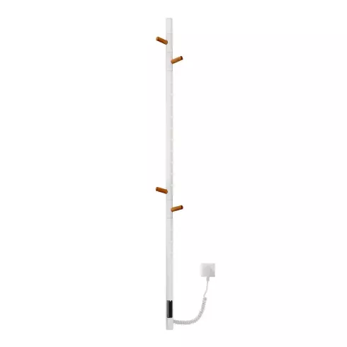 Полотенцесушитель электрический Gloss&Reiter PRIMUM.Е2.L.15х140.Н4.Таймер. Муар белый с деревом