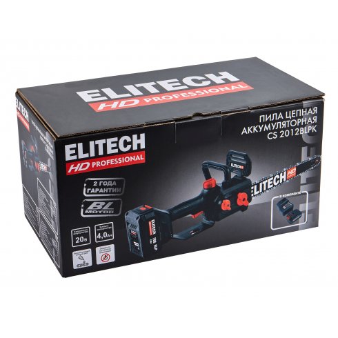 Пила цепная аккумуляторная Elitech CS 2012BLPK (E1611.026.01)