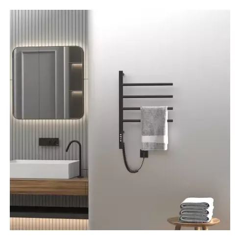 Полотенцесушитель с нагревательным элементом Gloss&Reiter тип Е2. модель Ti#1 L.43х60.F4 (timer) Муар black