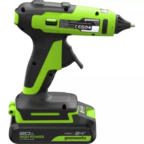 Пистолет клеевой аккумуляторный Greenworks G24GLG 24V (3502207CUA)