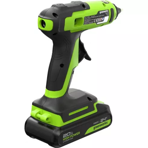 Пистолет клеевой аккумуляторный Greenworks G24GLG 24V (3502207CUA)
