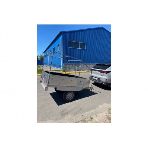 Прицеп Кремень-Титан класс В (2000х1400х400)+тент с каркасом 80см