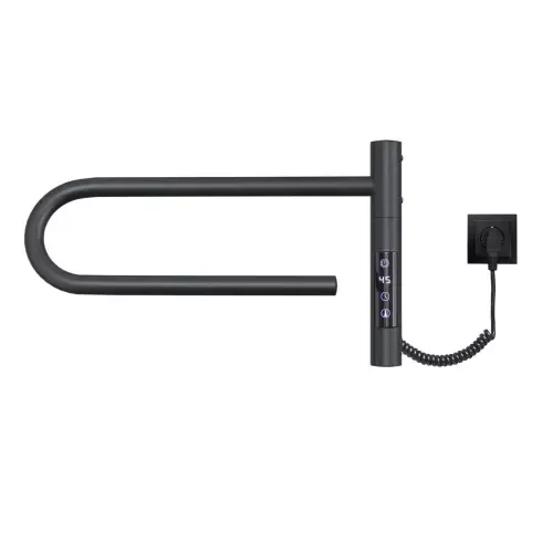 Полотенцесушитель электрический Gloss&Reiter SMART E2.L.39x25.R1.Таймер. Myap чёрный