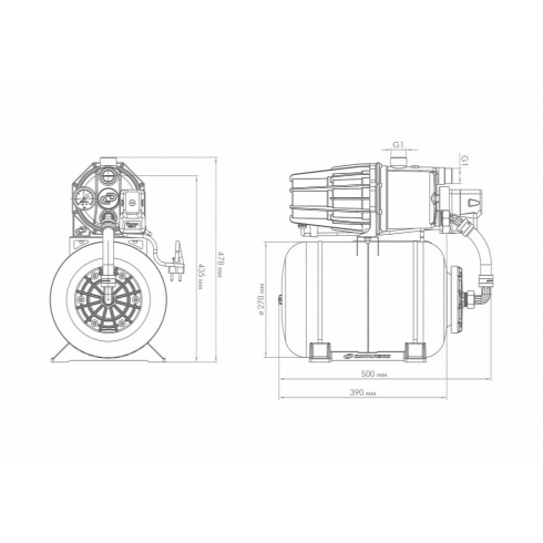 Насос-автомат поверхностный Джилекс Джамбо Про 60/35 Н-24