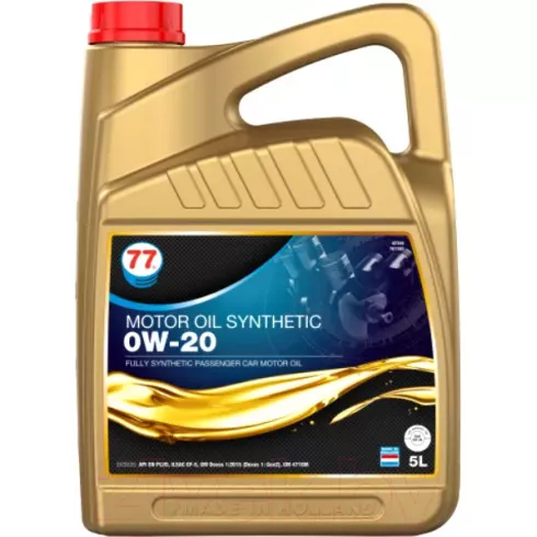 Моторное масло 77 Lubricants Motor Oil Synthetic 0W-20 (5л)