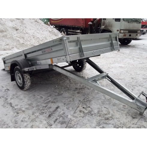 Прицеп Avtos A40P1B (4000х1500х300 ресс. 3302(ГАЗ-2лист), R13, тент 1200мм)