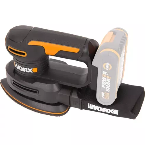 Аккумуляторная дельтавидная шлифмашина Worx WX822.9