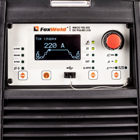 Аппарат аргонодуговой сварки FoxWeld WECO TIG 233 DC PULSE LCD
