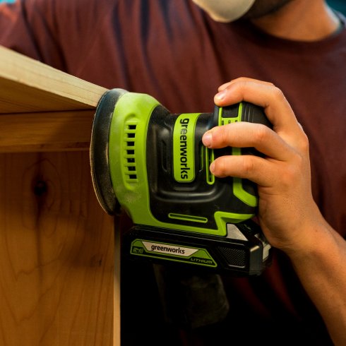 Шлифмашина эксцентриковая GreenWorks OS325 (3100907)
