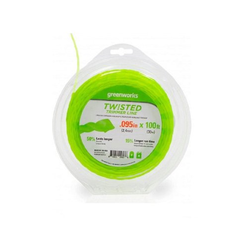 Витая леска для триммеров Greenworks 2108307, 2108407, 2110607, 2110707  2,4 мм (2950207)