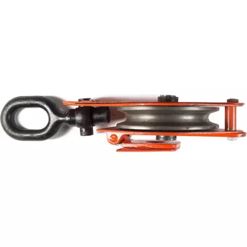 Блок монтажный однорольный с ушком TOR HQG(L) K1-10,0 т с откидной щекой (G)