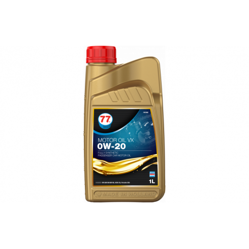 Масло моторное синтетическое 77 Lubricants Motor Oil VX 0W-20 1 л (707930)