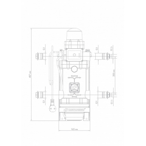 Насос-автомат поверхностный Джилекс Комфорт Про 55/25