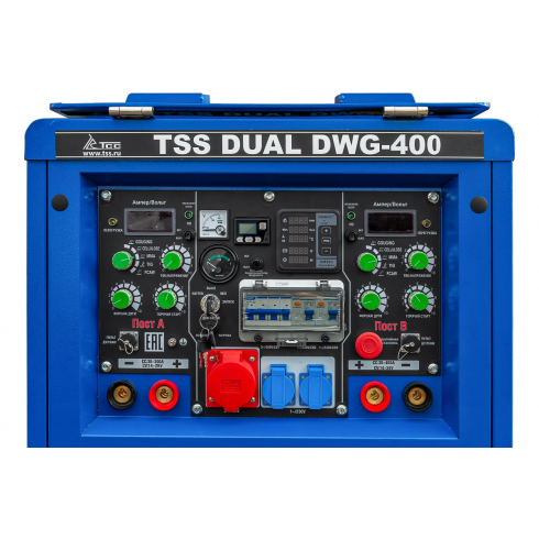 Генератор двухпостовой дизельный TSS (ТСС) DUAL DWG-400