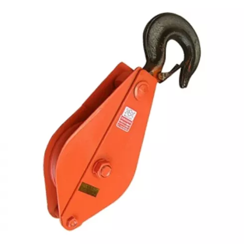 Блок монтажный однорольный с крюком TOR HQG(L) K1-5,0 т с откидной щекой (G)