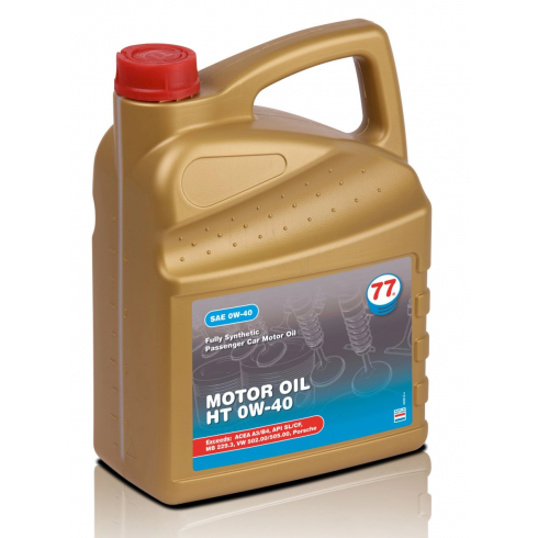 Масло моторное синтетическое 77 Lubricants Motor Oil HT 0W-40 (5л)