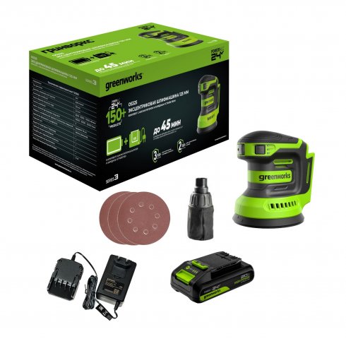 Шлифмашина эксцентриковая GreenWorks OS325 3100907CUA