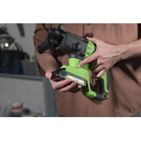 Перфоратор аккумуляторный GreenWorks GD24SDS2K4 (3803007UB)